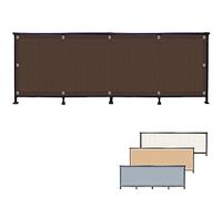 Tenda da balcone personalizzata, protezione UV al 90%, resistente agli strappi, impermeabile e antivento, con occhielli larghi 0,9 m per una facile installazione