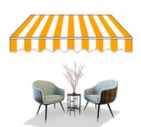 Tenda da balcone portatile impermeabile, baldacchino retrattile manuale, 2 x 1,5 m/3 x 1,5 m/3 x 2 m/3 x 2,5 m, staffa da parete inclusa, soluzione ideale per l'ombra del patio per il comfort esterno