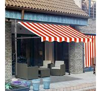 Tenda da balcone regolabile resistente ai raggi UV, non richiede trapano, protezione verticale da sole e pioggia, ideale per balconi esterni, terrazze e cortili, facile installazione