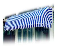 Tenda da balcone retrattile regolabile, resistente ai raggi UV e impermeabile, perfetta per patio, struttura in lega di alluminio resistente, funzionamento manuale a manovella per un facile utilizzo