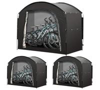 Tenda da bicicletta per esterni, per biciclette e attrezzature, portatile, per attrezzi da giardino, grande, portatile, per 3-4 biciclette, impermeabile，210 * 185 * 150cm-tenda per bici（nero）