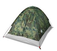 Tenda da campeggio a cupola a 2 persone, impermeabile, mimetica per esterni, leggera e portatile, in poliestere rivestito in poliuretano, per avventure in backpacking, facile da configurare, antivento