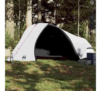 Tenda da campeggio a cupola bianca per 4 persone, impermeabile e antivento, in poliestere con rivestimento in PU, tessuto oscurante blocca il 99% della luce diurna, tenda rimovibile inclusa