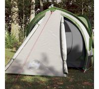 Tenda da campeggio a cupola per 2 persone, verde, impermeabile, antivento, con connettore E, per prolunga e rete di ventilazione