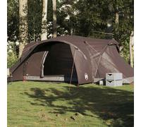 vidaXL Tenda da Campeggio a Cupola per 6 Persone Marrone Impermeabile