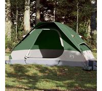 vidaXL Tenda da Campeggio a Cupola per 6 Persone Verde Impermeabile