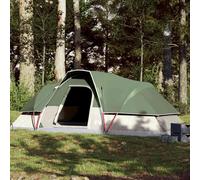 vidaXL Tenda da Campeggio a Cupola per 9 Persone Verde Impermeabile