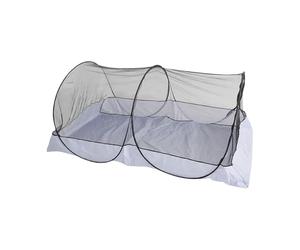 Tenda da campeggio a rete - Base grigia per una | Zanzariera pieghevole portatile esterna senza installazione Protezione crittografata | Tenda anti-zanzara da campeggio - Escursioni da viaggio