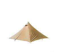 Tenda da campeggio a tunnel per due persone con telaio in lega di alluminio e doppie porte per un facile accesso (tenda esterna marrone)