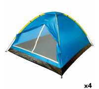Tenda da Campeggio Aktive 4 persone 210 x 130 x 240 cm [4 Unità]
