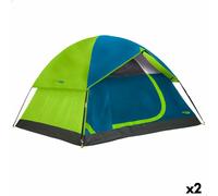 Tenda da Campeggio Aktive 4 persone 240 x 130 x 210 cm [2 Unità]