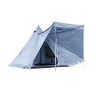 Tenda da campeggio all'aperto a forma di piramide Tipi completamente automatica zaino in tessuto bue(White)