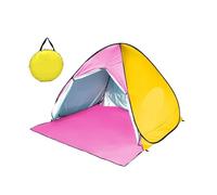 Tenda da campeggio all'aperto sole con protezione istantanea automatica pop-up for il cortile della spiaggia(Red)