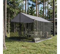 Tenda da campeggio con pareti in rete, 340 x 260 x 220 cm, verde