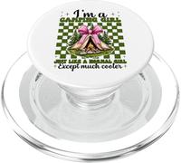 Tenda da campeggio con scritta "I'm A Camping Girl Just Like A Normal Girl" PopSockets PopGrip per MagSafe