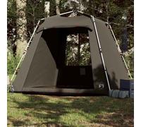 Tenda da campeggio da bivacco, per 4 persone, marrone, Quick Release per trekking, campeggio, attività all'aperto, festival