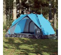 Tenda da campeggio da bivacco, tenda turistica, tenda da campeggio, 3 persone, colore blu, Quick Release per trekking, campeggio, attività all'aperto, festival