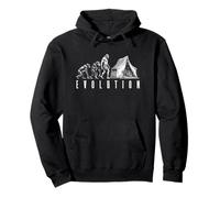 Tenda da Campeggio Evolution Funny Man Ape Neanderthal Felpa con Cappuccio