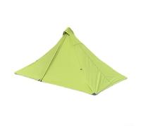 Tenda da campeggio impermeabile ultraleggera, tenda con zaino in spalla piramidale portatile per escursioni, alpinismo e viaggio in moto - leggero e compatto (marrone) Aqiong