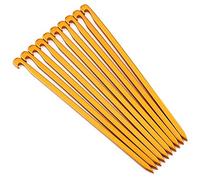 Tenda da campeggio in alluminio resistente, Big Agnes, picchetti per tende da campeggio, paletti per tende da campeggio, borsa per chiodi da terra, tenda da sole, paletti per (Oro)