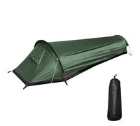 Tenda da campeggio leggera per una persona con fondo in tessuto Oxford e facile installazione per avventure escursionistiche (verde)