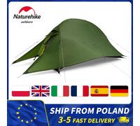 Tenda da campeggio Naturehike Cloud Up per 1 persona Tenda da campeggio leggera 20D Tenda da trekking per escursioni all'aperto impermeabile a doppio strato con tappetino CLOUD UP-1P Orange