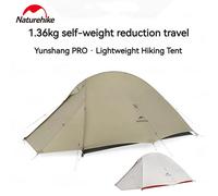 Tenda da campeggio Naturehike Cloud Up Pro ultraleggera per 2 persone Tenda da 3 stagioni Tenda da trekking portatile da viaggio all'aperto con tappetino Khaki
