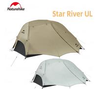 Tenda da campeggio Naturehike Star River UL Tenda da campeggio in silicone 15D per 2 persone 3 stagioni Tende da trekking all'aperto portatili ultraleggere con tappetino