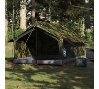 Tenda da campeggio per 2 persone, marrone, impermeabile, con zanzariera