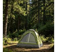 Tenda da campeggio per 2 persone, tenda automatica istantanea pop-up con montaggio rapido, riparo da campeggio leggero per famiglie con porte con cerniera per campeggio, escursionismo, backpacking,