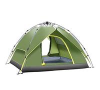 Tenda da campeggio per 3-4 persone, 60 secondi, tenda pop up per sport all'aria aperta, tenda da campeggio, ripari dal sole, tenda da cabina istantanea, design avanzato di ventilazione (verde)