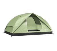 Tenda da campeggio per 3 persone impermeabile con tasche, gancio per lanterna e borsa di trasporto, verde