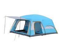 Tenda da campeggio per 5-8 persone, spaziosa tenda da campeggio, tenda leggera e pratica con zona soggiorno per campeggio, escursionismo, festa, tenda da campeggio con 2 stanze B