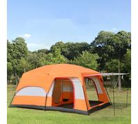Tenda da campeggio per 5-8 persone, spaziosa tenda da campeggio, tenda leggera e pratica con zona soggiorno per campeggio, escursionismo, festa, tenda da campeggio con 2 stanze C
