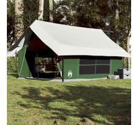 vidaXL Tenda da campeggio per 5 persone impermeabile verde