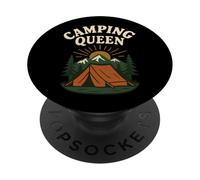 Tenda da campeggio per donne e ragazze, regina da campeggio PopSockets PopGrip Adesivo