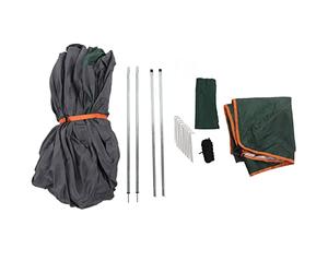 Tenda da campeggio per esterni per 3-4 persone, tenda automatica impermeabile a scomparsa con 4 porte e zanzariera, tenda portatile di facile montaggio per viaggi in famiglia,