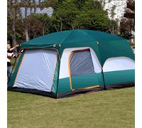 Tenda da campeggio per esterni, tenda da campeggio per 5-8 persone, borsa da trasporto impermeabile Oxford 210D con camere da letto, tende istantanee per campeggio con tendalino C
