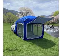 Tenda Da Campeggio Per SUV Da 4 Persone, Tenda Da Esterno Con Pali Rinforzati E Veranda Con Zanzariera, Tenda Portatile E Resistente Alle Intemperie Per Furgoni O Auto, Per SUV, Monovolume(Blue)