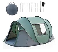 Tenda da Campeggio Pop-up per 4-5 Persone, Tenda Automatica in 3 Secondi, Impermeabile, Protezione Solare, Tenda Familiare a Cupola Portatile Leggera per Campeggio All'aperto