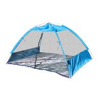 Tenda da campeggio portatile per la spiaggia, tenda parasole a scomparsa per la riva del mare, tenda da campeggio con ombra per la spiaggia UPF 50, riparo leggero per il sole sulla terra; ombrellone
