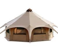 Tenda da Campeggio Teepee Tenda in Cotone Tenda Yurta Piramidale Tenda da Glamping per Famiglie Multi-Persona Tende Tipi Impermeabili A Doppio Strato