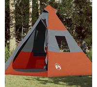 Tenda da Campeggio Tipi 7 Persone Arancione Impermeabile