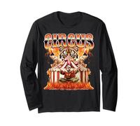 Tenda da circo con elefanti da clown anni '90, stile bootleg Maglia a Manica
