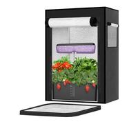 Tenda da coltivazione con finestra di osservazione, vassoio rimovibile da pavimento, piccola tenda per coltivazione idroponica Aerogarden, blocca l'abbagliamento in eccesso e tiene i tuoi animali
