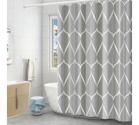 Tenda Da Doccia 180x200Cm Impermeabile Tenda Da Vasca Antimuffa Con Anelli