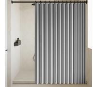 Tenda da Doccia a Pieghevole Magnetica 190 x 153 cm Divisorio per Stanza, Isolamento Termico, per La Privacy Tenda for Porta con Isolamento per Bagno, Camera da Letto, Grigio