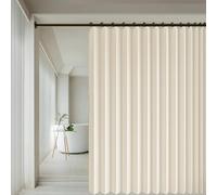 Tenda da Doccia a Pieghevole Magnetica 95 x 151 cm Divisorio per Stanza, Isolamento Termico, per La Privacy Tende Oscuranti per Porta per Camera da Letto, Soggiorno, Beige