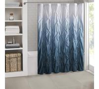 Tenda da doccia con motivo a nervature ombre, elegante decorazione per il bagno, tessuto lussuoso e resistente, lavabile in lavatrice, eleva il tuo spazio per il bagno con questo accessorio per la