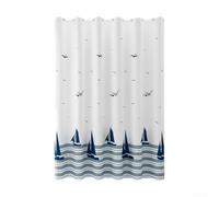 Tenda da doccia impermeabile, 180 x 180 cm, in tessuto di poliestere, resistente e lavabile, mantiene l'acqua dentro e il pavimento asciutto, per porte finestre o divisorio (180 x 200)